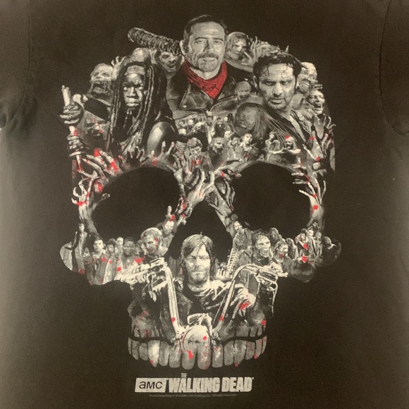 The Walking Dead Skull Shirt 2016 AMC - Picture 2 of 6